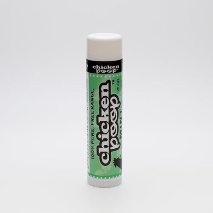 simone chickenbone CHICKEN POOP LIP BALM MINT DUO MOISTURIZER FOR DRY CHAPPED LIPS, 0.15 OZ, PACK OF 2 - Image 2